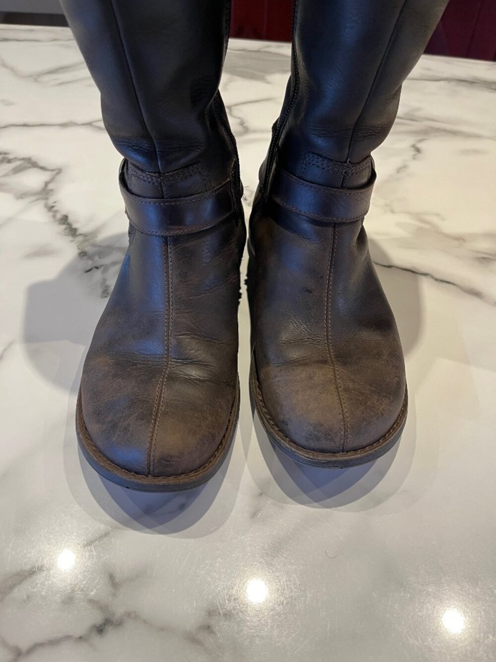Merrell Captiva Buckle-Down Waterproof Mid-Calf Leather Riding Boots - 6.5 - Picture 2 of 15